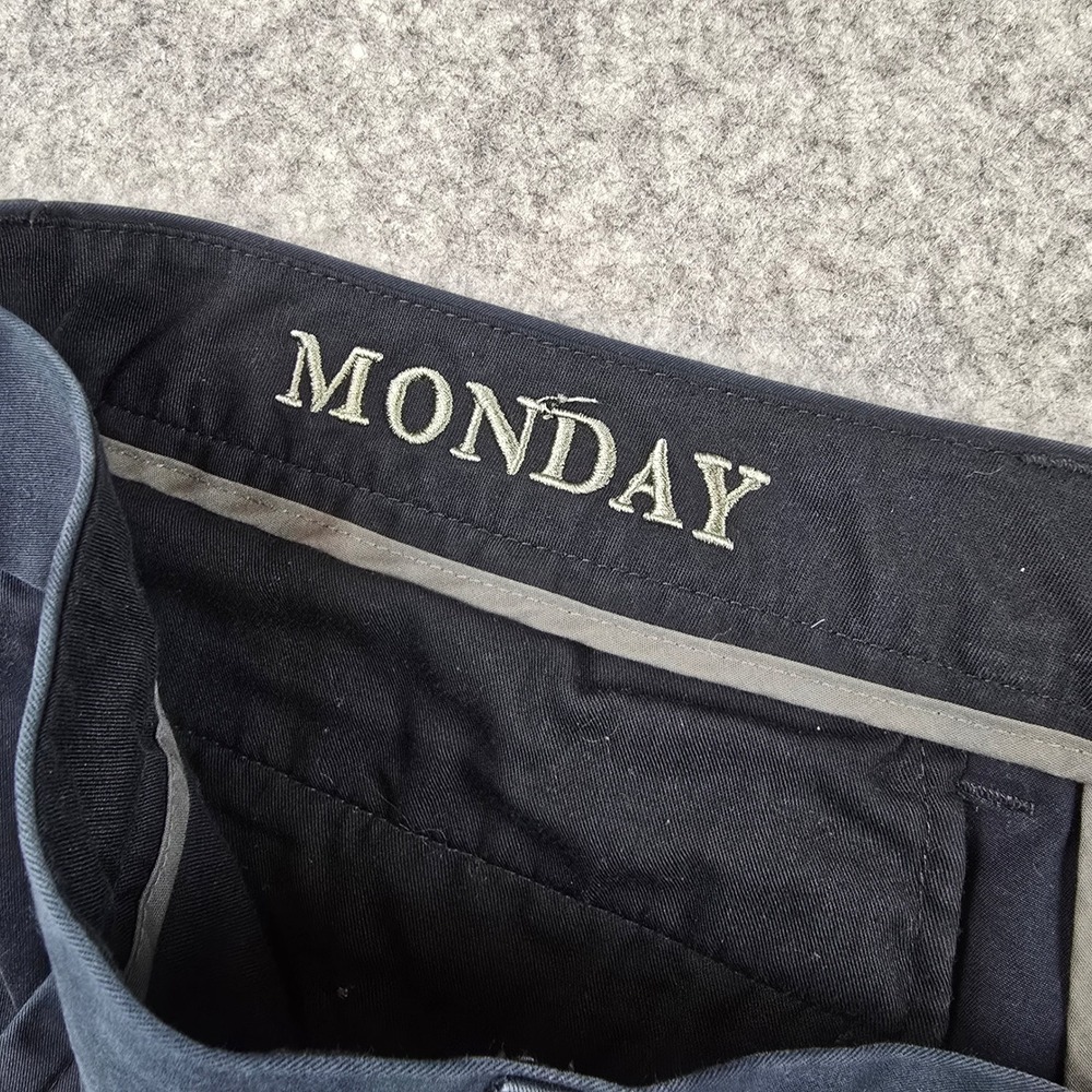 Bonobos Mens Monday Weekday Warrior Chino Dress Pants Navy Blue 36x30 Cotton - Picture 6 of 13